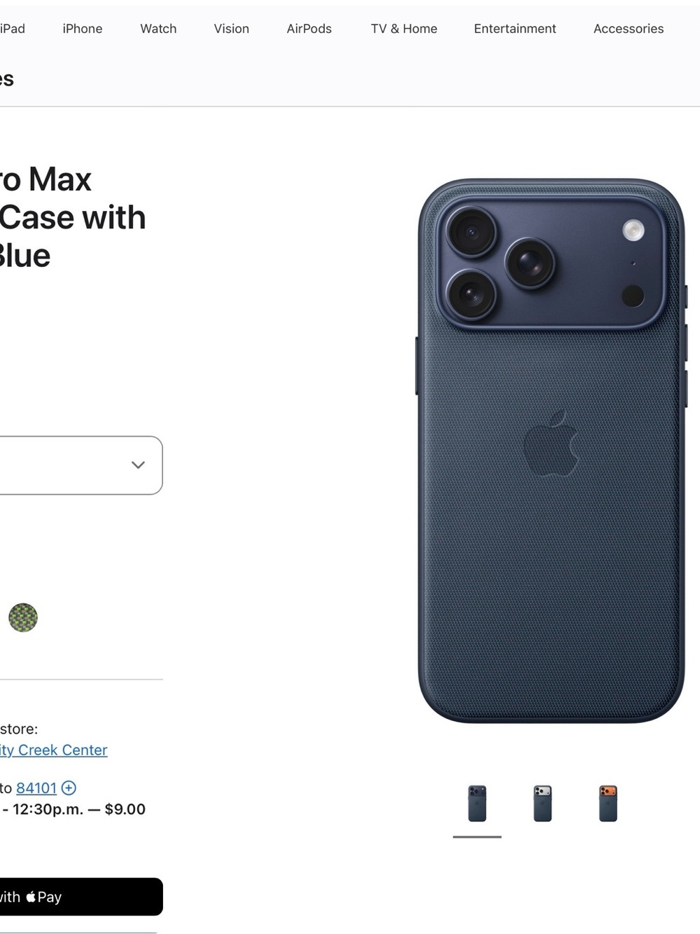 Apple iPhone 17 Pro Max TechWoven Case with MagSafe - Midnight Blue